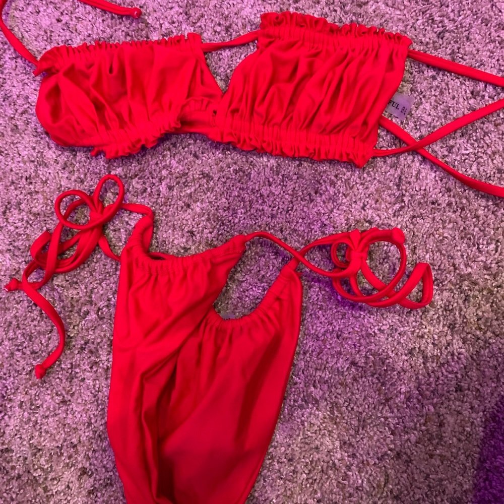 Red zaful bikini